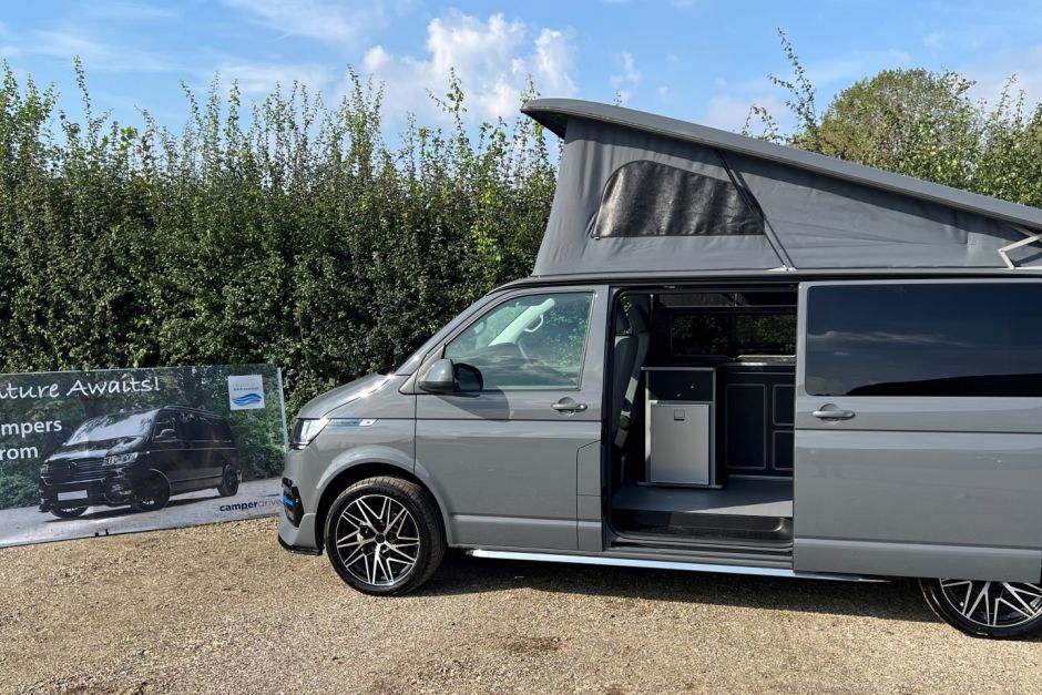 VW Transporter T28 LWB 150 DSG Highline Campervan Pure Grey UXR